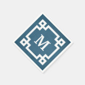 Serviette En Papier Monogram design (Coin)