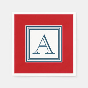 Serviette En Papier Monogram design