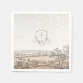 Serviette En Papier Monogram French Country Wedding Personalized (Devant)