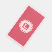 Serviette En Papier MONOGRAM "L" Papier Napkin (Coin)