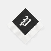 Serviette En Papier Monogram P, ancienne police anglaise, (Coin)