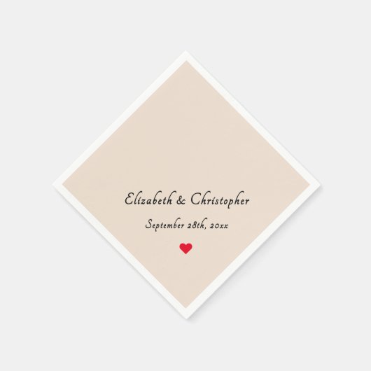 Serviette En Papier Monogram Rustic Earth Mariage Date Party Cocktail (Coin)