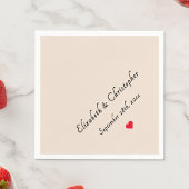 Serviette En Papier Monogram Rustic Earth Mariage Date Party Cocktail