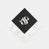 Serviette En Papier Monogram S, ancienne police anglaise, (Coin)