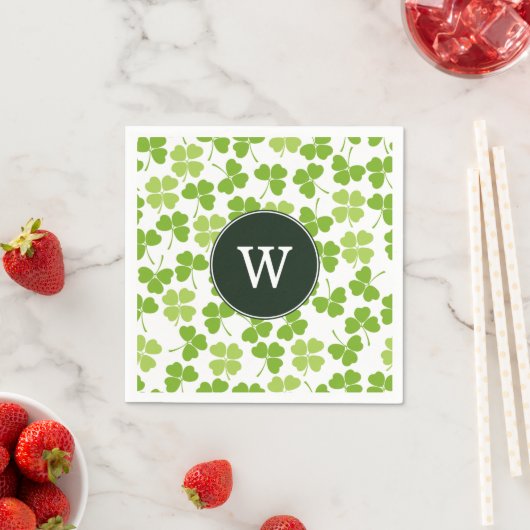 Serviette En Papier Monogram St. Patrick's Day Party Napkins (En situation)