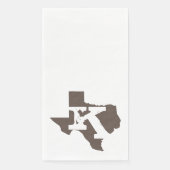 Serviette En Papier Monogram Texas Floral Guest Towers (Devant)