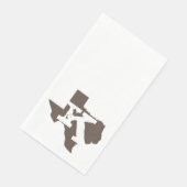 Serviette En Papier Monogram Texas Floral Guest Towers (Coin)