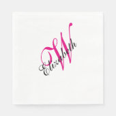 Serviette En Papier Monogramme (Devant)