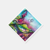 SERVIETTE EN PAPIER MONOGRAMME BABY SHOWER THUMBELINA (Coin)