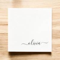Monogramme Black Girl Script Nom Moderne