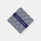 Serviette En Papier Monogramme blanc de nom de marine du Marocain #5DS (Coin)