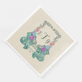 Serviette En Papier Monogramme Crest (Coin)