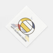 Serviette En Papier Monogramme de style néoplasticisme frappant. Lettr (Coin)