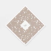 Serviette En Papier monogramme des étoiles (Coin)