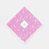 Serviette En Papier monogramme des étoiles (Coin)