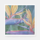 SERVIETTE EN PAPIER MONOGRAMME DU PARADIS TROPICAL (Devant)