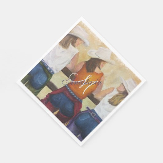 SERVIETTE EN PAPIER MONOGRAMME DU PARTI OCCIDENTAL (Coin)