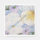 SERVIETTE EN PAPIER MONOGRAMME DU PARTI PANSY PATIO (Devant)