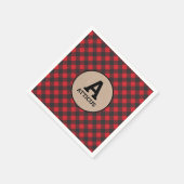 Serviette En Papier Monogramme Luminjack Buffalo Plat (Coin)