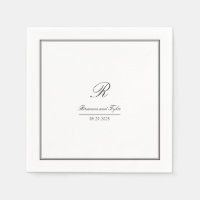 Monogramme Mariage classique simple et élégant