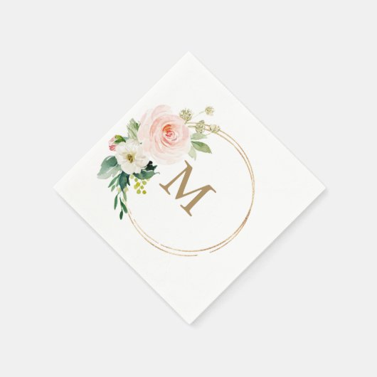 Serviette En Papier Monogramme Mariage Napkin Cocktail Napkin (Coin)