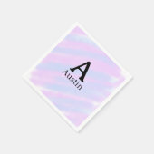 Serviette En Papier Monogramme masculin majuscule ajouter un nom paste (Coin)