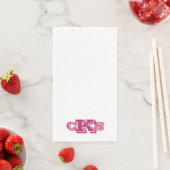 Serviette En Papier Monogramme Moderne Amusant Guest Papier de Bain Se (En situation)