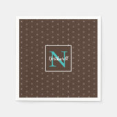 Serviette En Papier Monogramme Motif de lumières à scintillement ID594 (Devant)