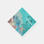 Serviette En Papier Monogramme Ocean Reef avec Starfish (Coin)