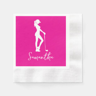 Serviette En Papier Monogramme rose