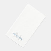 Serviette En Papier Monogramme sarcelle élégant  (Coin)