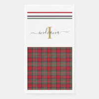 Monogramme Script Clan Stewart Tartan Rustique