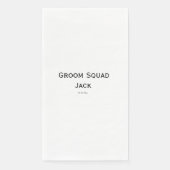 Serviette En Papier monogramme simple personnalisé ajouter votre nom m (Devant)