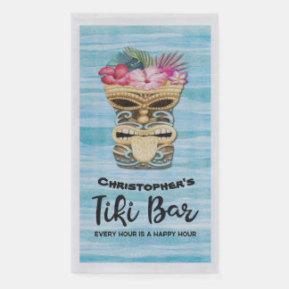 Serviette En Papier Monogramme Summer Beach Tiki Bar Party