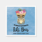 Serviette En Papier Monogramme Summer Tiki Bar Party (Devant)