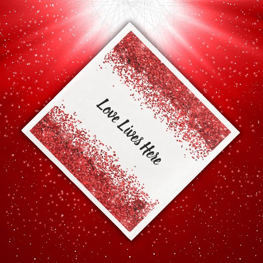 Serviette En Papier Monogramme - Texte noir sur blanc avec parties sci