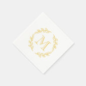 Serviette En Papier Monogramme vintage (Coin)