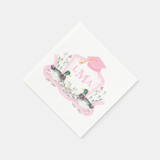 Serviette En Papier Monographie de canard de Mallard Crest (Coin)