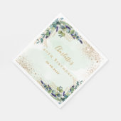 Serviette En Papier Monographie de la parties scintillant de l'eucalyp (Coin)