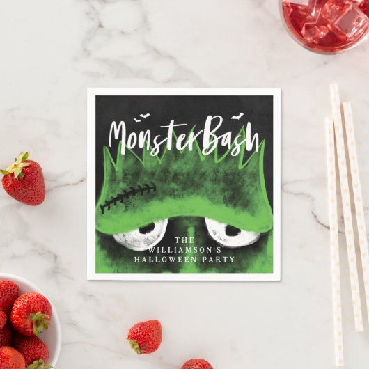 Serviette En Papier Monster Bash Éffrayant Frankenstein Halloween (En situation)