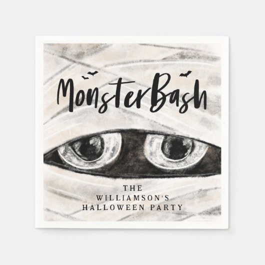 Serviette En Papier Monster Bash Éffrayant Wrapmy Maman Halloween Part (Devant)