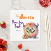 Serviette En Papier Monster Bash Halloween (En situation)