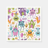 Serviette En Papier Monster Bash Little Monster Fête d'anniversaire (Devant)