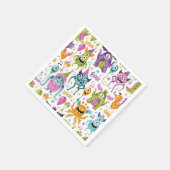 Serviette En Papier Monster Bash Little Monster Fête d'anniversaire (Coin)
