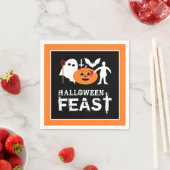 Serviette En Papier Monster Gang, fête d'Halloween (En situation)