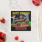 Serviette En Papier Monster Jam - Anniversaire Zombie (En situation)