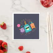 Serviette En Papier MONSTER MASH Anniversaire monstre des serviettes d (En situation)