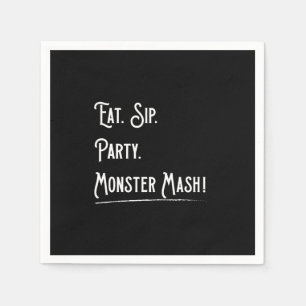 Serviette En Papier Monster Mash Halloween Papier Napkin