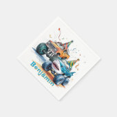 Serviette En Papier Monster Shark Camion Anniversaire Bash (Coin)