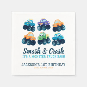 Serviette En Papier Monster Truck Boys mignon papier d'anniversaire Na
